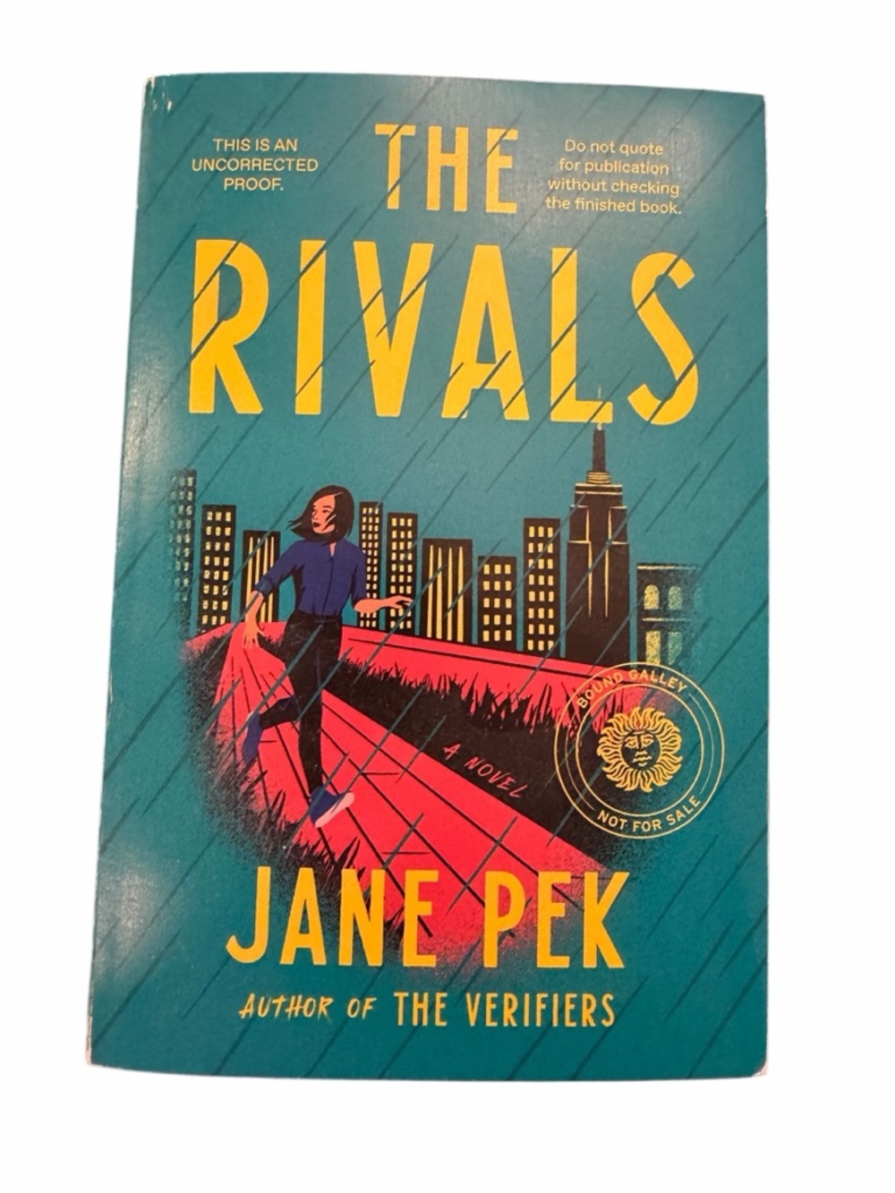 The Rivals : A Novel Paperback Jane Pek ARC Paperback Copy Cozy Mystery NEW
